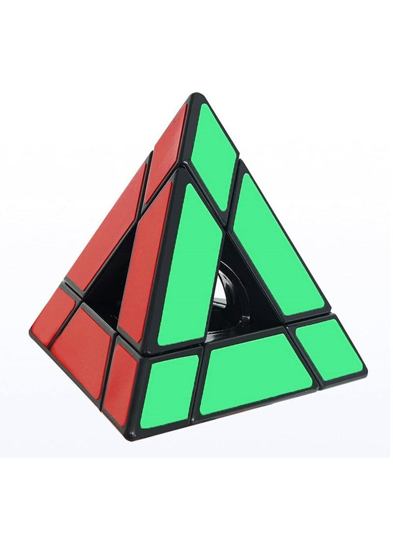 ألفين فويد بيرامينكس ماجيك كيوب ، مكعب هرمي مجوف مكعب أسود مثلث ملتوي أحجية مكعبات مكعبات للعقل - Image 1