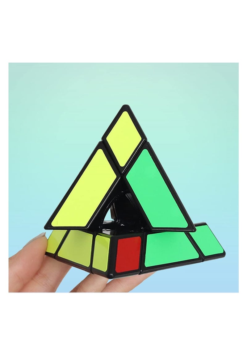 ألفين فويد بيرامينكس ماجيك كيوب ، مكعب هرمي مجوف مكعب أسود مثلث ملتوي أحجية مكعبات مكعبات للعقل - Image 5