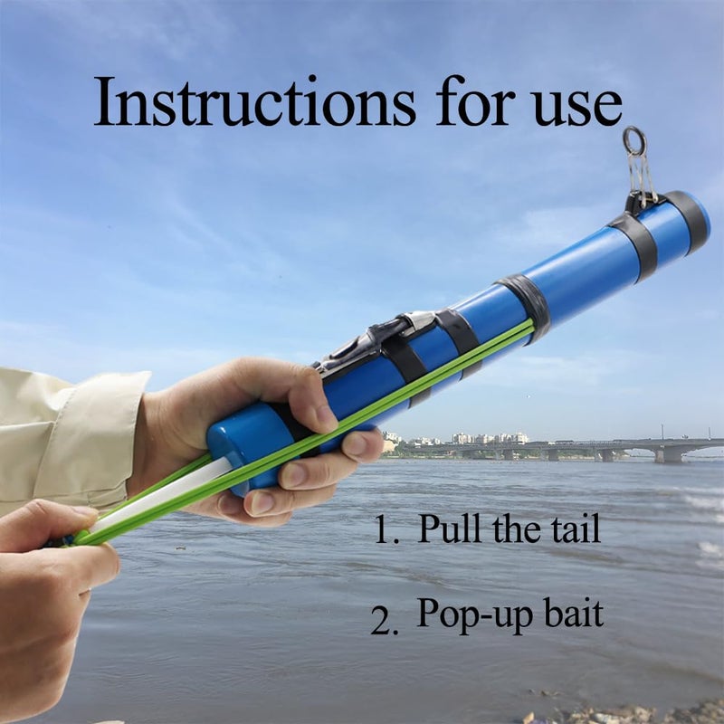 SUFFUSE Fishing Rod, Portable Catapult Lure Fishing Tools, Saltwater and Freshwater Great Gear for Traveling - Image 5
