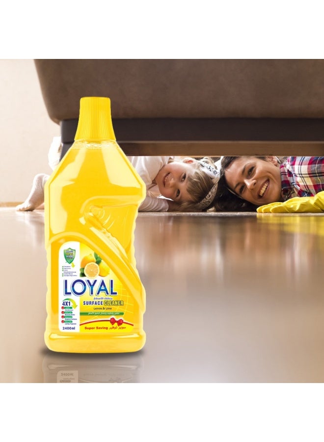 loyal منظف الأسطح بالليمون واللايم مع مطهر وعطر يدوم طويلاً - 2400 مل - Image 4