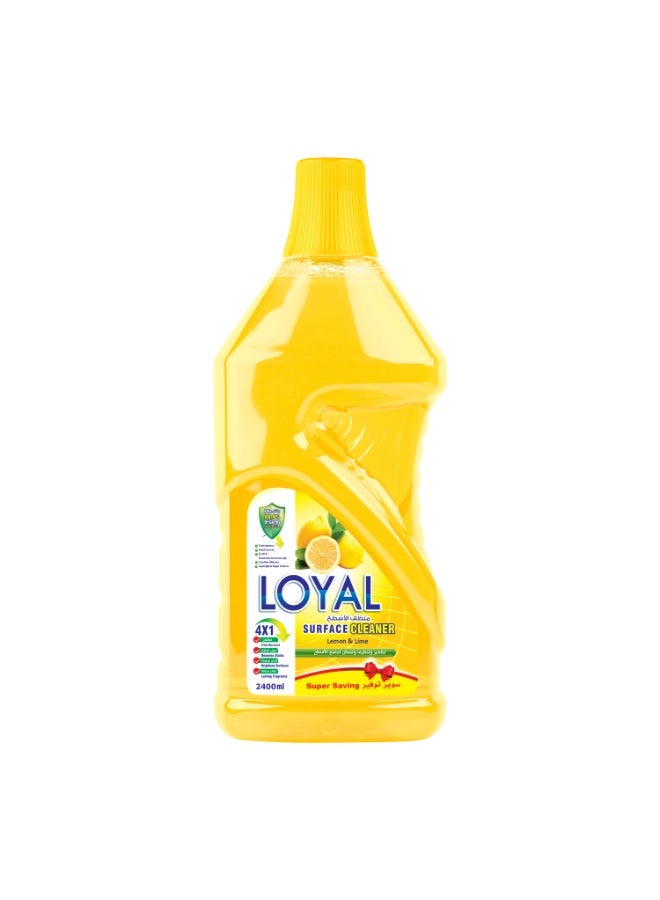 loyal منظف الأسطح بالليمون واللايم مع مطهر وعطر يدوم طويلاً - 2400 مل - Image 1