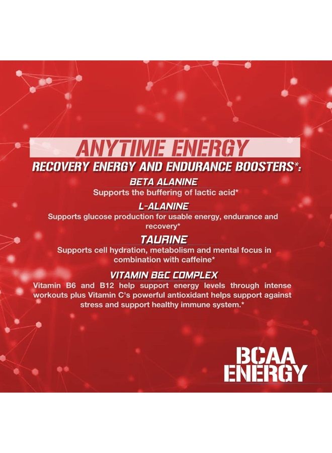 Evlution EVL BCAAs Amino Acids Powder - BCAA Energy Pre Workout Powder for Muscle Recovery Lean Growth and Endurance - Rehydrating BCAA Powder Post Workout Recovery Drink with Natural Caffeine - Fruit Punch  - Image 2