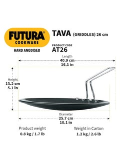 Hawkins Futura Tava (Griddle) 26Cm,4.06Mm- (At26/L52) - pzsku/Z816F3C9BD5A7F2683E4FZ/45/_/1725376479/6b06c633-6fa4-4412-be8d-1ecba42e3592