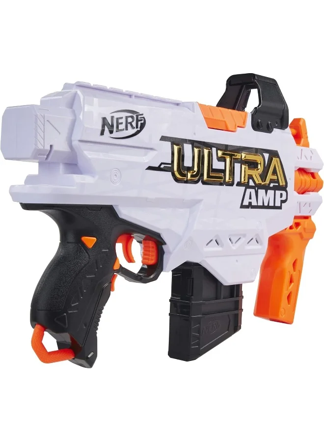 نيرف NERF Ultra Amp Motorized Blaster, 6-Dart Clip, 6 Ultra Darts, Compatible Only Ultra Darts
