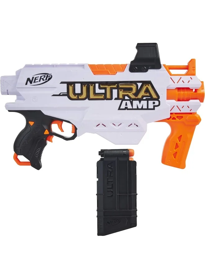 نيرف NERF Ultra Amp Motorized Blaster, 6-Dart Clip, 6 Ultra Darts, Compatible Only Ultra Darts