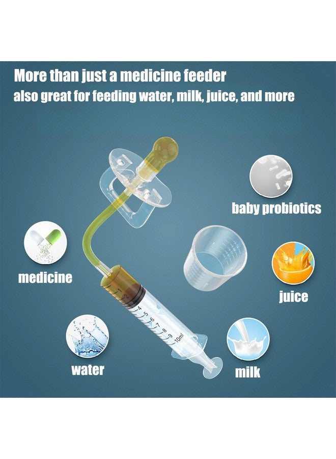 PandaEar Baby Medicine Dispenser Kit (4PCS) - Oral Syringe, Pacifier Medicine Feeder, Measuring Cup & Cleaning Brush | Silicone Baby Medicine Dropper for Newborns, Infants & Toddlers - Image 3