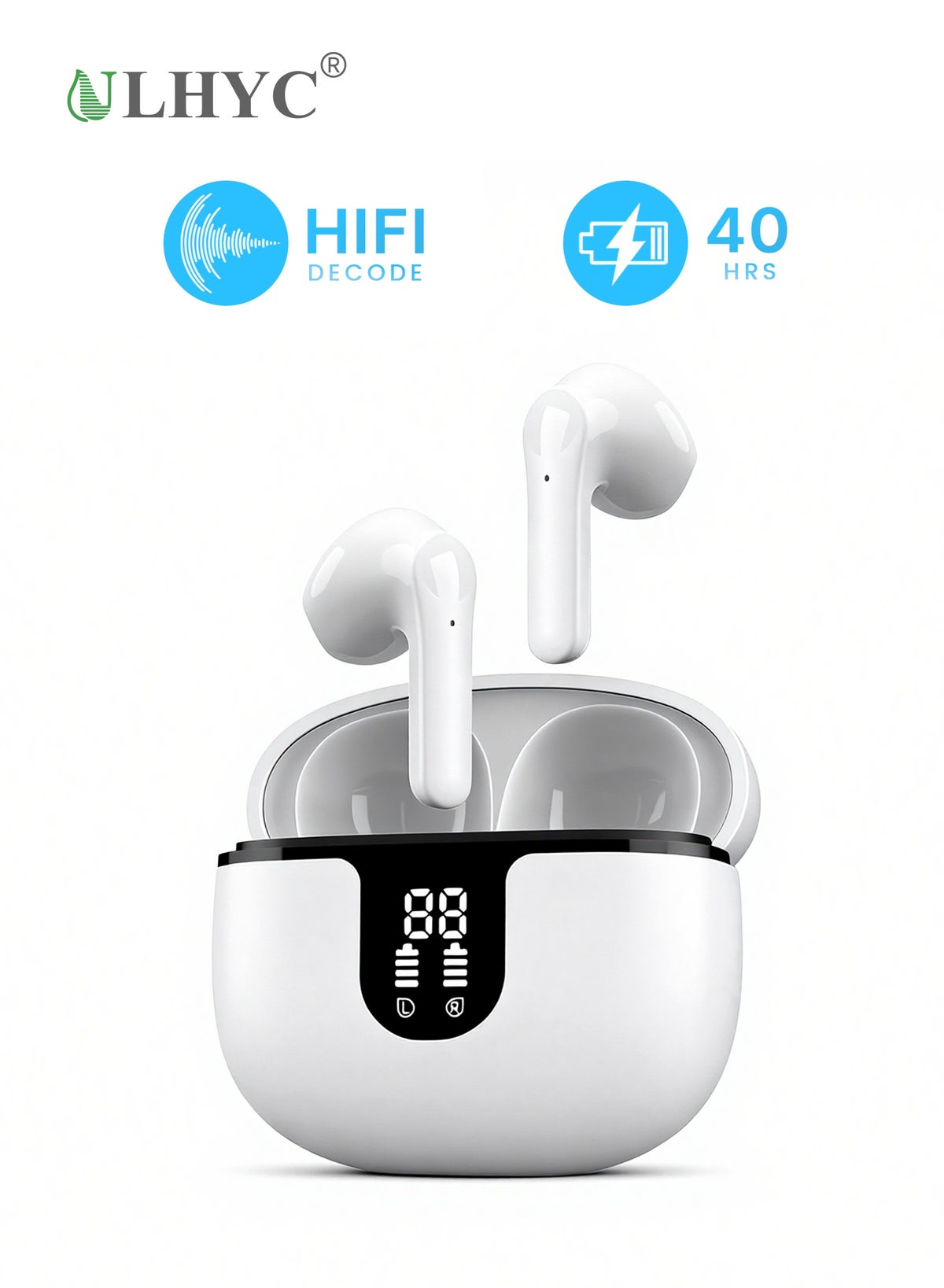 ulhyc Ulhyc Bluetooth 5 3 Wireless Earphones Ultra Low Latency With Led Digital Display Char Z816F5FEC8CE765F0DEDAZ