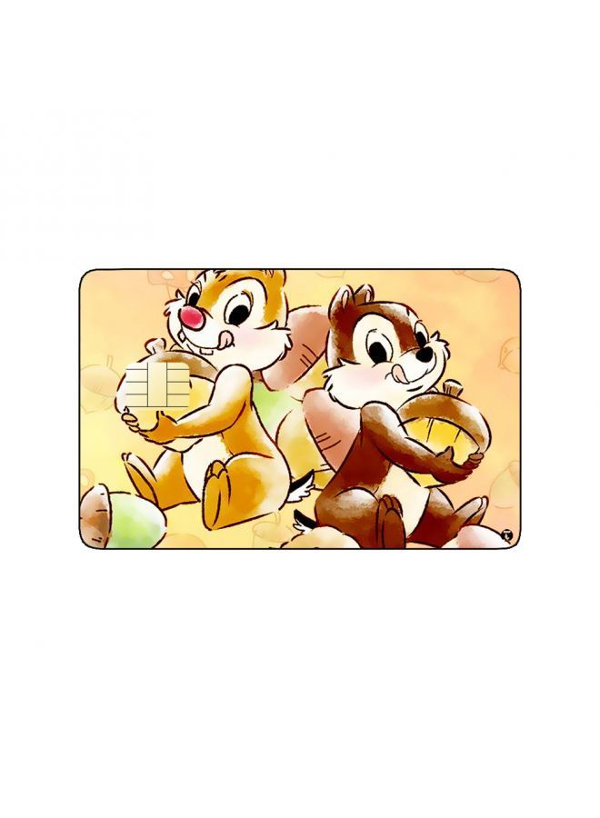 RKN PRINTED BANK CARD STICKER Animation Chip 'N' Dale By Disney - Image 1