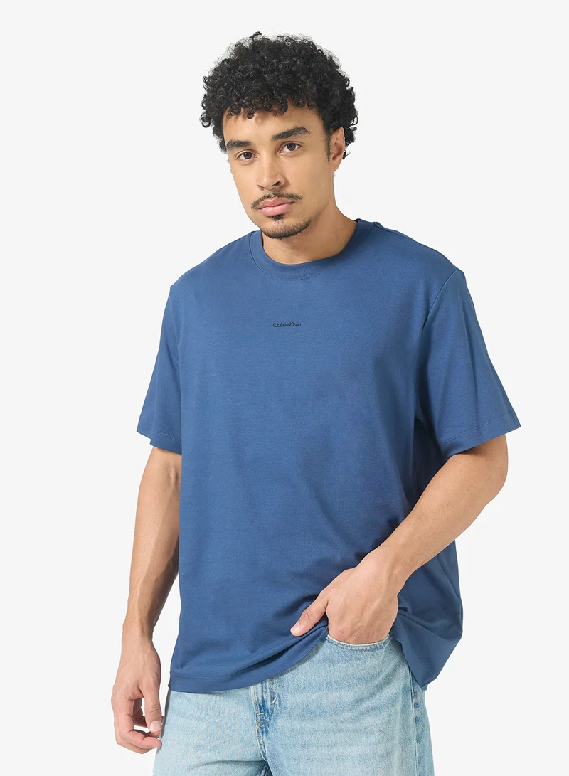 CALVIN KLEIN Short Sleeve Logo Crew Neck T-Shirt