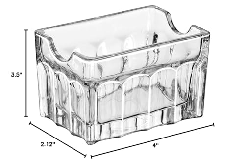 Libbey 5258 Gibraltar Glass Sugar Packet Holder - 24 / Cs - Image 3