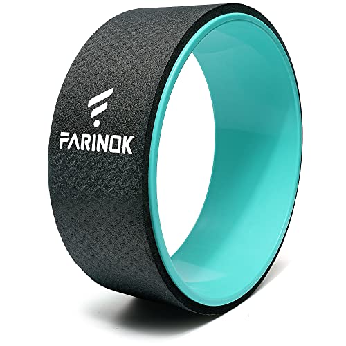 FARINOK Yoga Wheel for Back Pain Relief, Back Roller Wheel with Extra Cushion, Wider & Thickest Foam, Stretches and Strengthens Core Muscles - Image 1