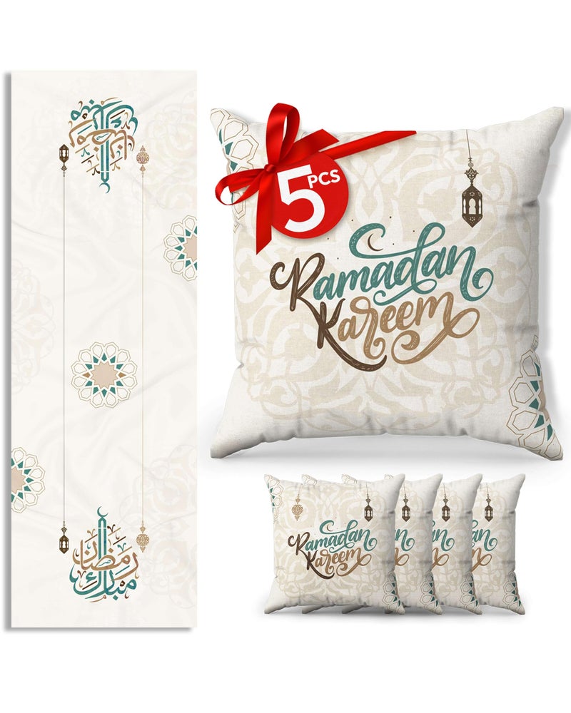 OLEEK Decorations for Home - Table Runner & 4pcs Pillow Covers 20x20 inches - Decorations for Table - Gifts - Decor 2026 - Image 1