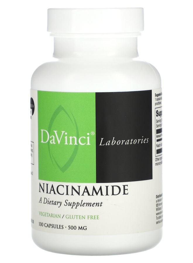 DaVinci Laboratories of Vermont Niacinamide 500 mg 100 Capsules