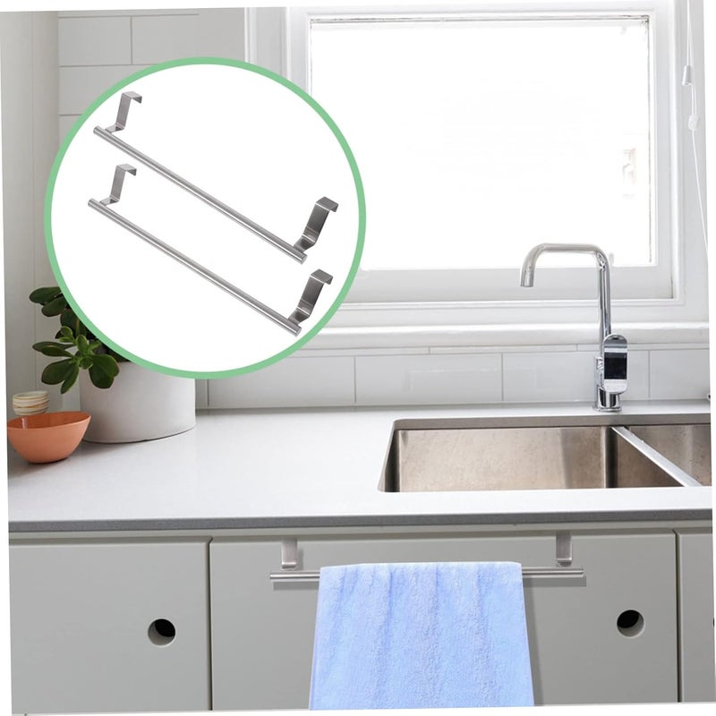 Towel BarPcs Door Over Door Clothes Hanger Rack Kitchen Cabinet Hooks Blue Chinese Style Stickers Bathroom s Hand Stainless Steel Storage Style - Image 5