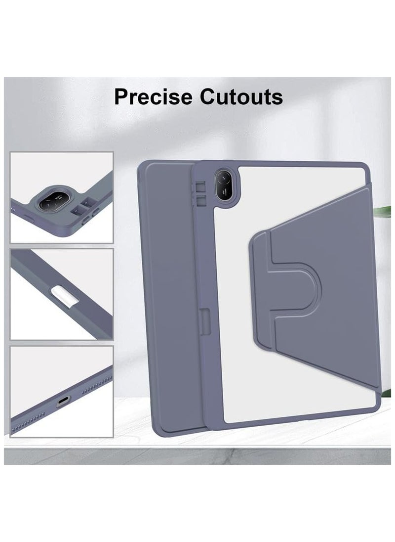 General Clear Back Case Compatible with Huawei MatePad SE 11 inch 2024 with Pen Holder, 360 Degree Swivel Stand Flip Smart Tablet Cover Auto Sleep/Wake Case  - Image 4