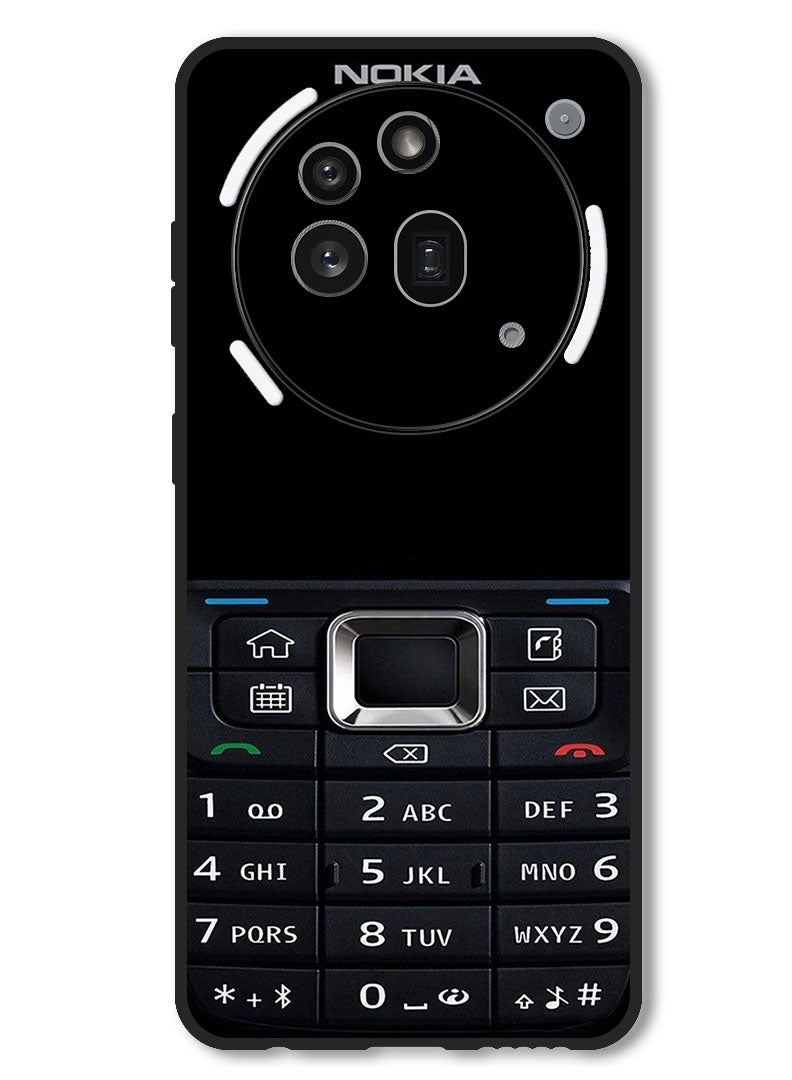 Theodor Case Compatible with Nothing Phone 3a Pro Protection Shockproof Bumper Cover Old Phone Pattern - Image 1