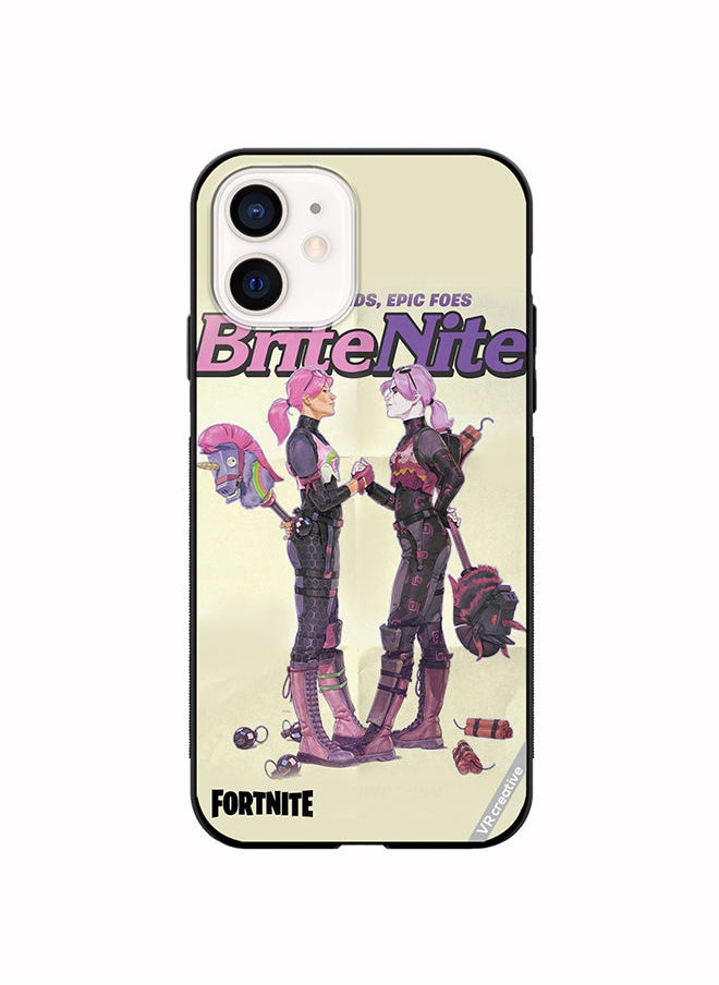 VR CREATIVE - Protective Case Cover For Apple iPhone 12 Bright Bomber Design Multicolour - Image 1