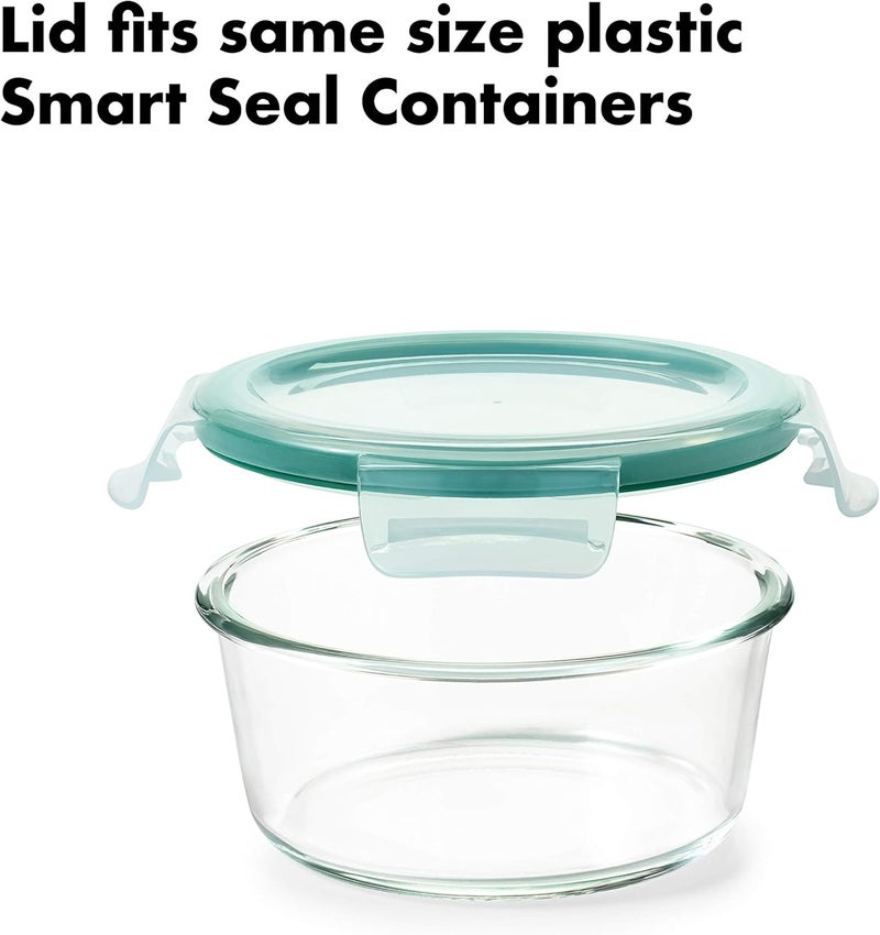OXO Good Grips 8 Piece Smart Seal Airtight Glass Round Container Set - Image 4