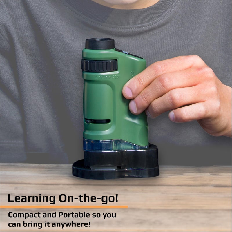 Carson Carson MicroBrite 20x-40x Zoom LED Lighted Pocket Microscope (MM-24)  - Image 5