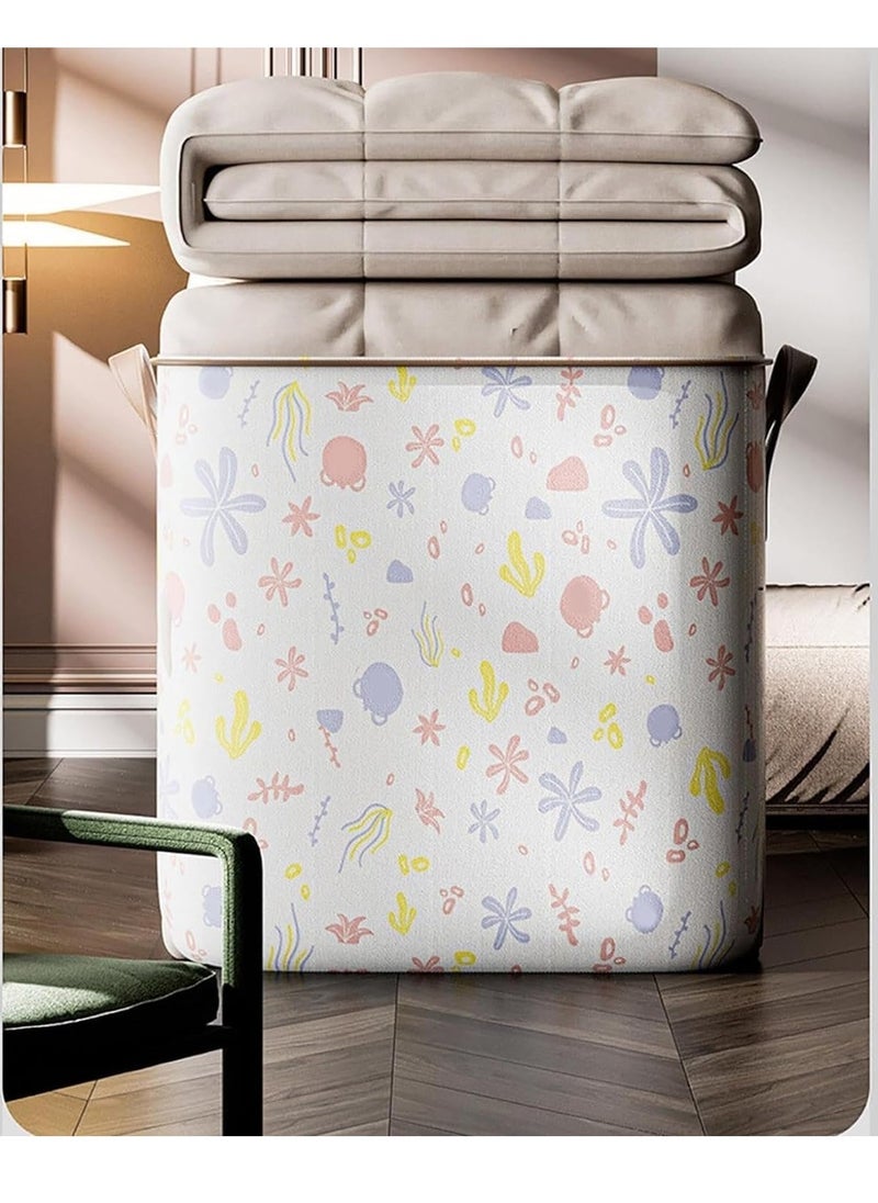 Hanayo - Foldable Large Storage Bags,Clothes Storage Bins Organizers Storage Containers with Reinforced Handle and Sturdy Zipper,Portable Storage Containers for Comforters,Blankets,Bedding (180L) - Image 1