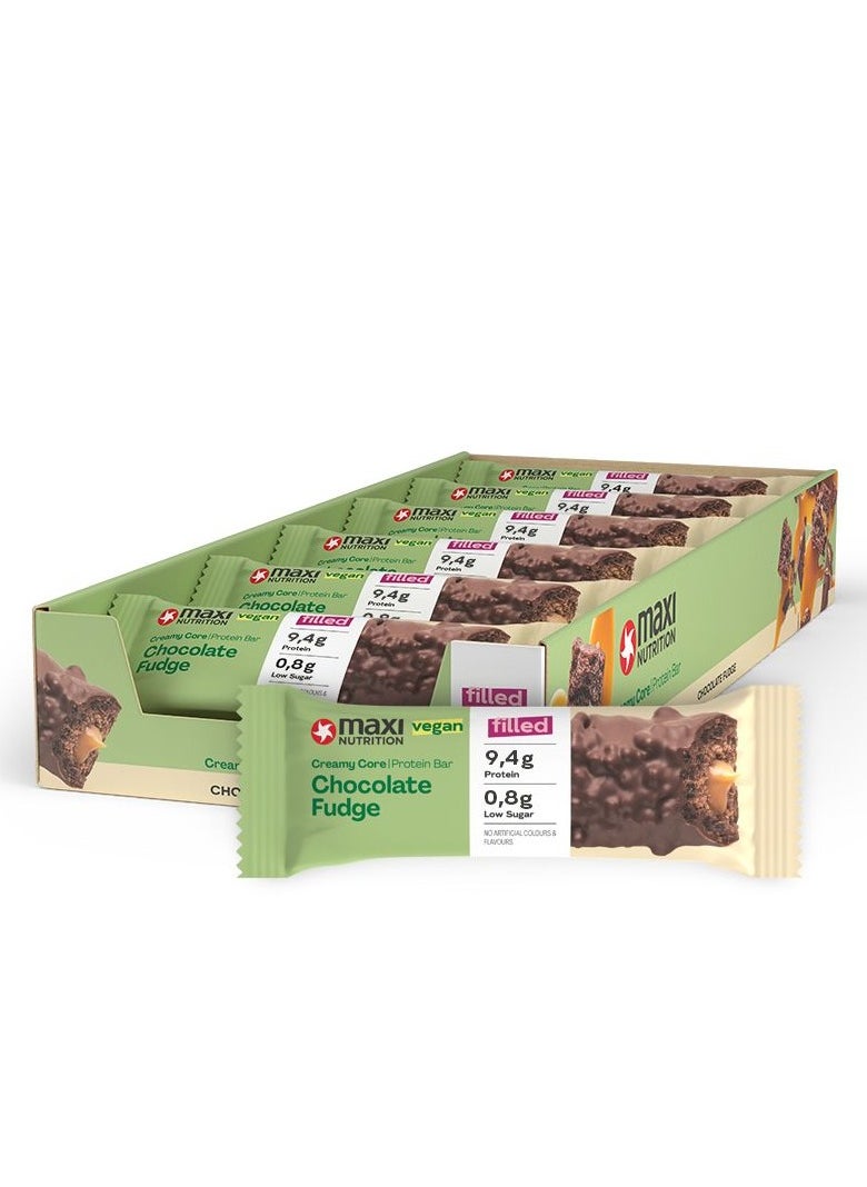 Maxi Nutrition Maxi Nutrition Vegan Bar Chocolate Fudge 45G - Box of 12 pcs 