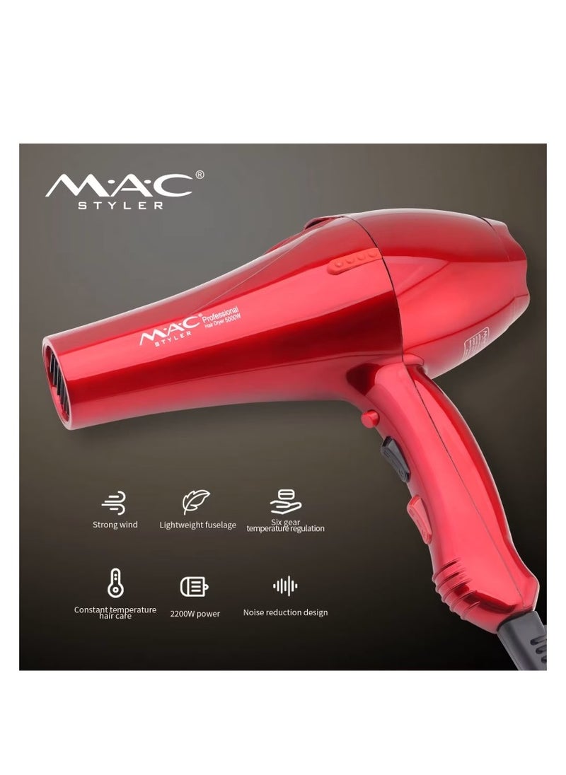 Mac Styler 5000W Professional Hair Dryer Mac Styler – Super Motor for Fast, Frizz-Free Styling  - Image 3
