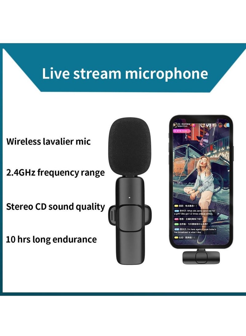 Phone Planet M21 Wireless Lavalier Microphone Plug & Play Type-C Lapel Clip-on Mini Mic Black - Image 4