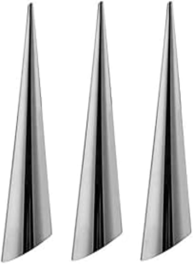 OR 3pcs Stainless Steel Spiral Croissants Pastry Conical Tube Cone Baking Mold