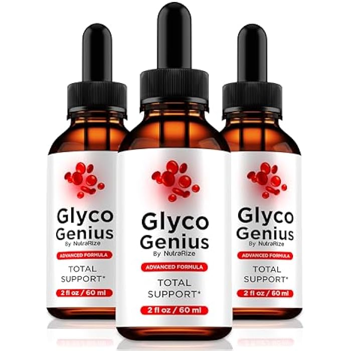 NutraRize (3 Pack) Glyco Genius, Official GlycoGenius Liquid Dropper, Superior Blend to Support Healthy Levels, All-Natural Formula for Everyday Use, Glyco Genius En Gotas Review (120 Servings) - Image 1