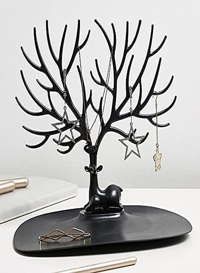 SEASPIRIT ABS plastic Little Deer Accessories Creative Sika Deer Tree Tray Display Stand Holder Organizer, Jewelry Rack, Key Holder - Image 4