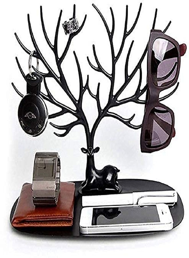 SEASPIRIT ABS plastic Little Deer Accessories Creative Sika Deer Tree Tray Display Stand Holder Organizer, Jewelry Rack, Key Holder - Image 5