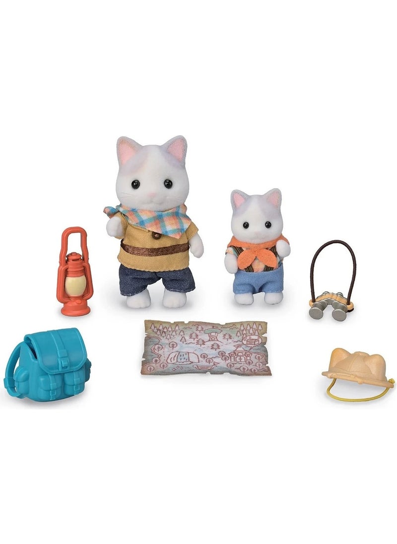 Sylvanian Families Exciting Discovery Set Latte Cat Brother and Sister 5763  - Image 1