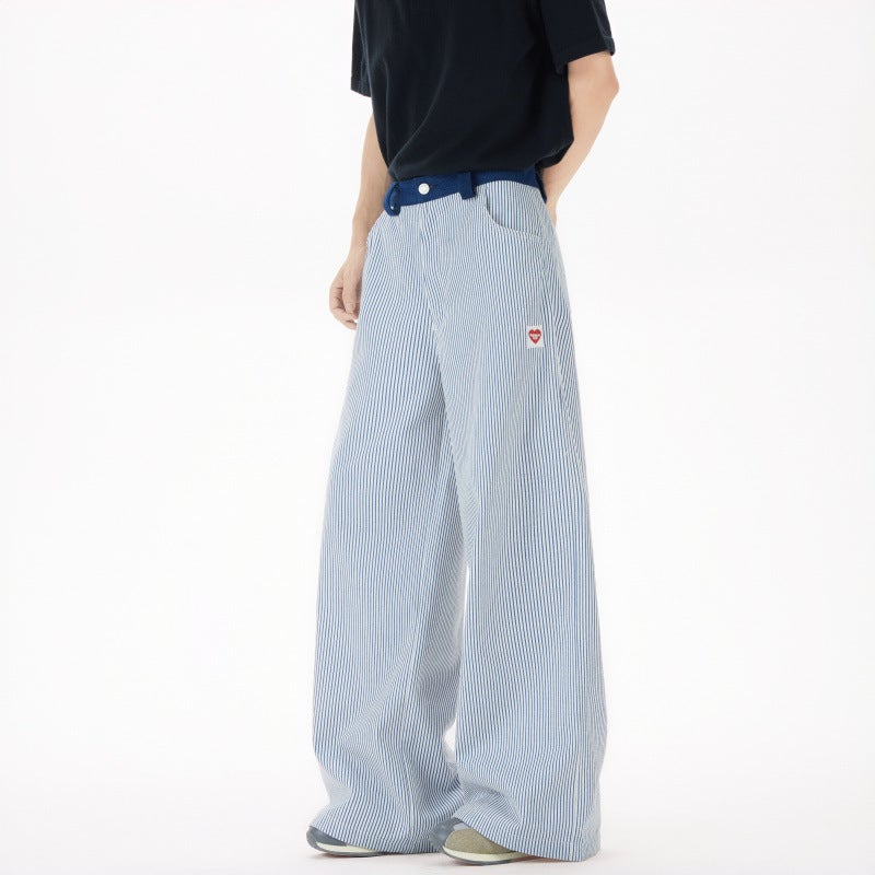 Unisex Classic Denim Jeans Loose Fit Daily Outdoor Wear - Image 4