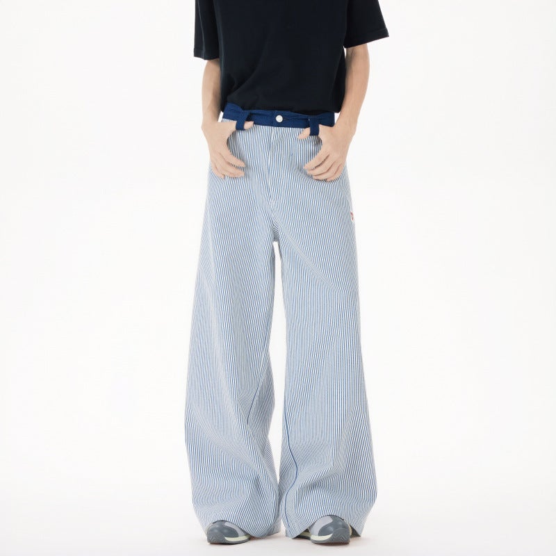 Unisex Classic Denim Jeans Loose Fit Daily Outdoor Wear - Image 1