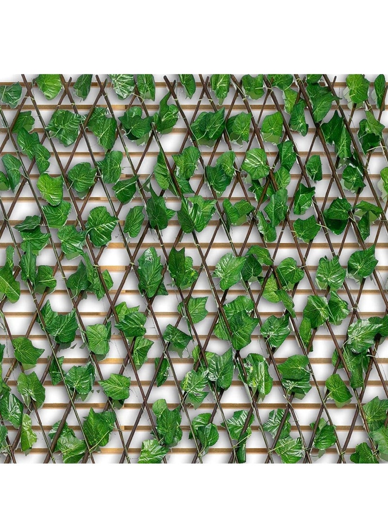 DubaiGallery Expandable Fence Privacy Screen for Balcony Patio Outdoor,Garden Trellis,Decorative Faux Ivy Fencing Panel,Artificial Hedges  - Image 4