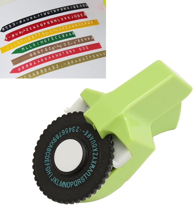 Green Embossing Label Maker Portable Home Office Kitchen Craft Labeling Machine - Image 5