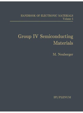 Handbook of Electronic Materials: Volume 5: Group IV Semiconducting Materials - pzsku/Z8170BE0356CB34117033Z/45/1747922328/e7565d10-205b-42b6-97de-6f90d61c4735