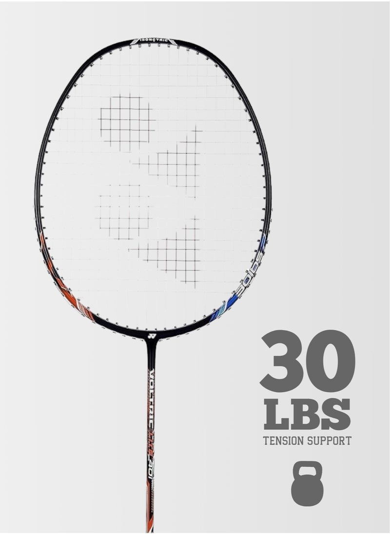 Yonex Voltric Lite 40i Strung Graphite Badminton Racquet | 30 lbs Tension, 5U G4 - Blue Orange | Durable, Lightweight | For Intermediate Players  - Image 2