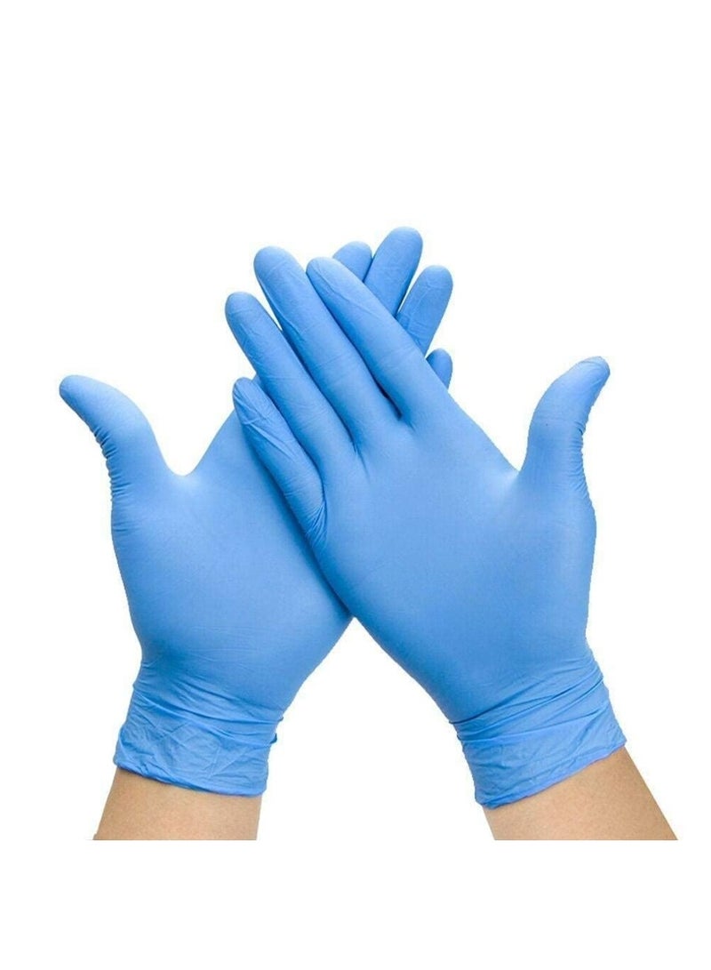 TouchFlex 100-Piece Medical Nitrile Exam Gloves – Powder-Free, Medical Grade, Food Safe, Latex-Free, Non-Sterile, Blue, CE Certified, Small - Image 1