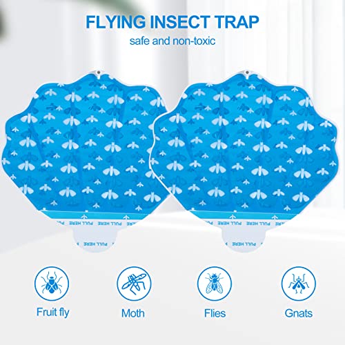 INRAGEO Flying Insect Trap Refill Kit Plug-in Sticky Card Plug Refill Replacement Glue Cards for HU002 Insect Trap (5 Pack-Refill, Transparent) - Image 2