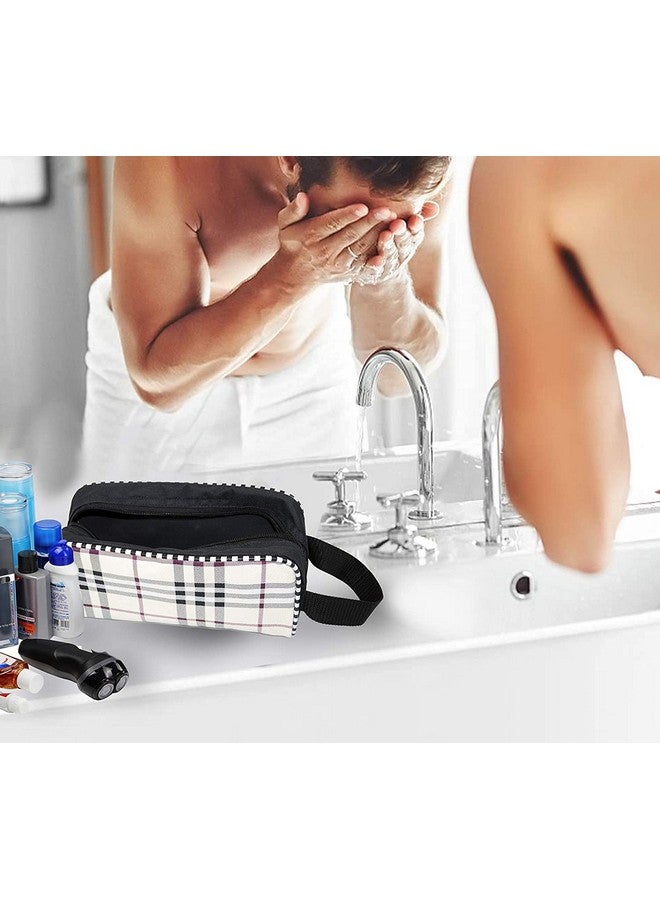 STACKRAID Set of 3 Multipurpose Transparent Travel Pouches for Women Makeup Toiletry Kit Bag Cosmetic Pouch for Women (Checks Print 24x 8 x11 cm,) - Image 5