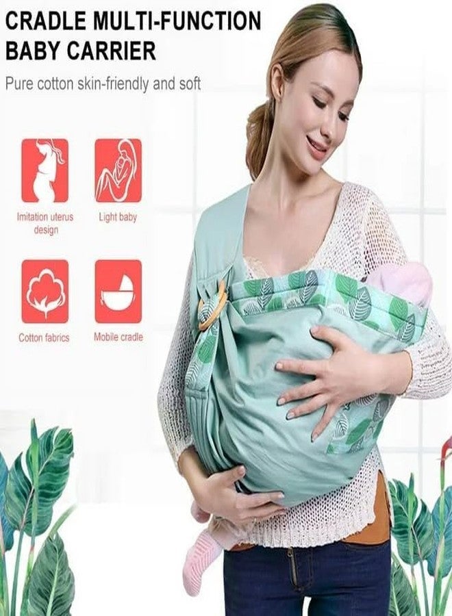 EVVIX Adjustable Baby Sling Carrier for Newborn to Toddler | Soft Cotton Ring Sling Baby Wrap for Breastfeeding, Travel & Daily Use | Ergonomic Shoulder Support Baby Carry Bag for Moms - 0 to 24 Months - Image 4