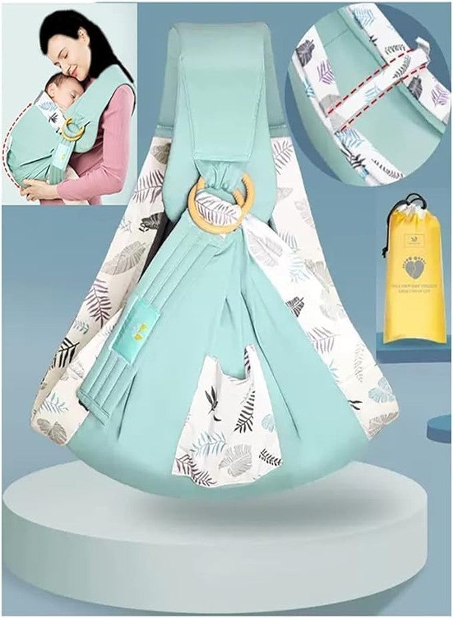 EVVIX Adjustable Baby Sling Carrier for Newborn to Toddler | Soft Cotton Ring Sling Baby Wrap for Breastfeeding, Travel & Daily Use | Ergonomic Shoulder Support Baby Carry Bag for Moms - 0 to 24 Months - Image 1
