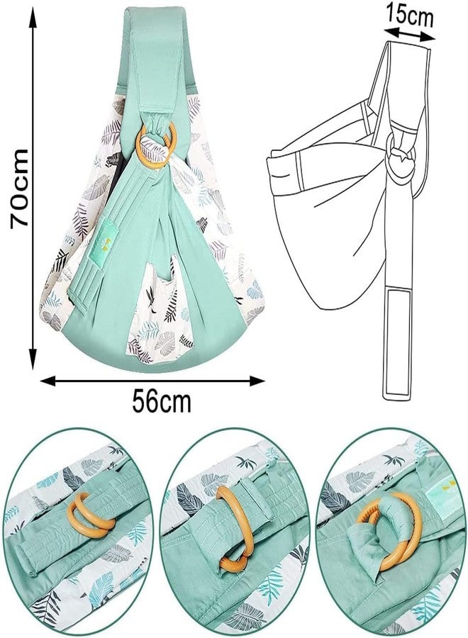 EVVIX Adjustable Baby Sling Carrier for Newborn to Toddler | Soft Cotton Ring Sling Baby Wrap for Breastfeeding, Travel & Daily Use | Ergonomic Shoulder Support Baby Carry Bag for Moms - 0 to 24 Months - Image 3