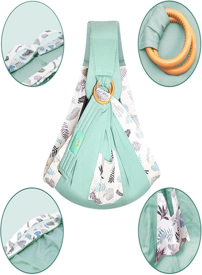 EVVIX Adjustable Baby Sling Carrier for Newborn to Toddler | Soft Cotton Ring Sling Baby Wrap for Breastfeeding, Travel & Daily Use | Ergonomic Shoulder Support Baby Carry Bag for Moms - 0 to 24 Months - Image 5