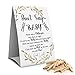 Muruseni Dont Say Baby Clothespin Games Sign1 Sign 50 Mini Clothespins Baby Shower Games Golden LeafGender Neutral Baby Shower 1D - Image 3