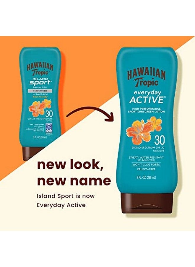 Hawaiian Tropic لوشن واقي من الشمس للاستخدام اليومي بعامل حماية من الشمس 30، عبوة مزدوجة سعة 8 أونصات  - Image 3