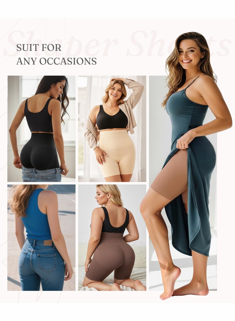 High Waisted Shorts Shapewear for Women Tummy Control Thigh Slimming - Image 5