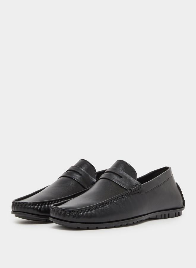 Styli Black Casual Loafers - Image 5