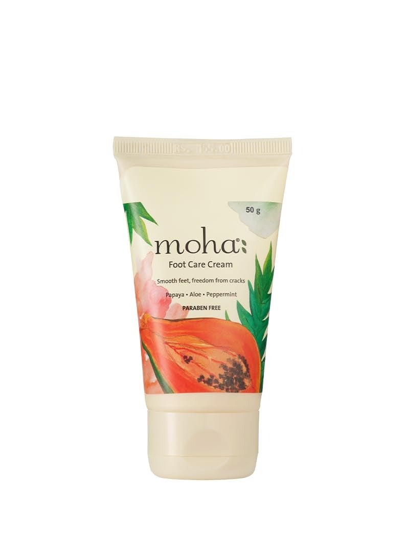 MOHA Foot Cream For Rough Dry and Cracked Heel Feet Cream For Heel Repair With Benefits Of AleoVera Papaya Peppermint - Image 1